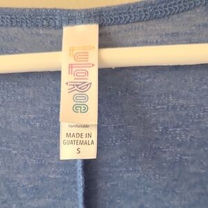 LuLaRoe Soft Blue Knit Top